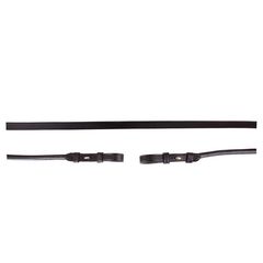 BR Cylindrical Leather Reins Black 13mm