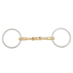 BR Double Jointed Loose Ring Snaffle Soft Contact 16 mm  70 mm